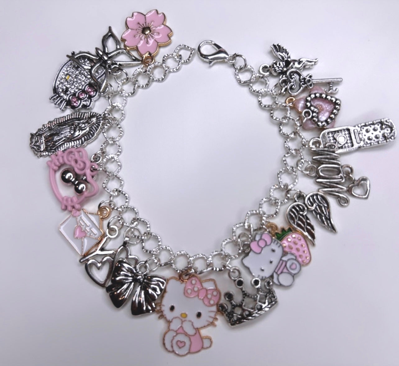 Mom Hello kitty Full charm bracelet
