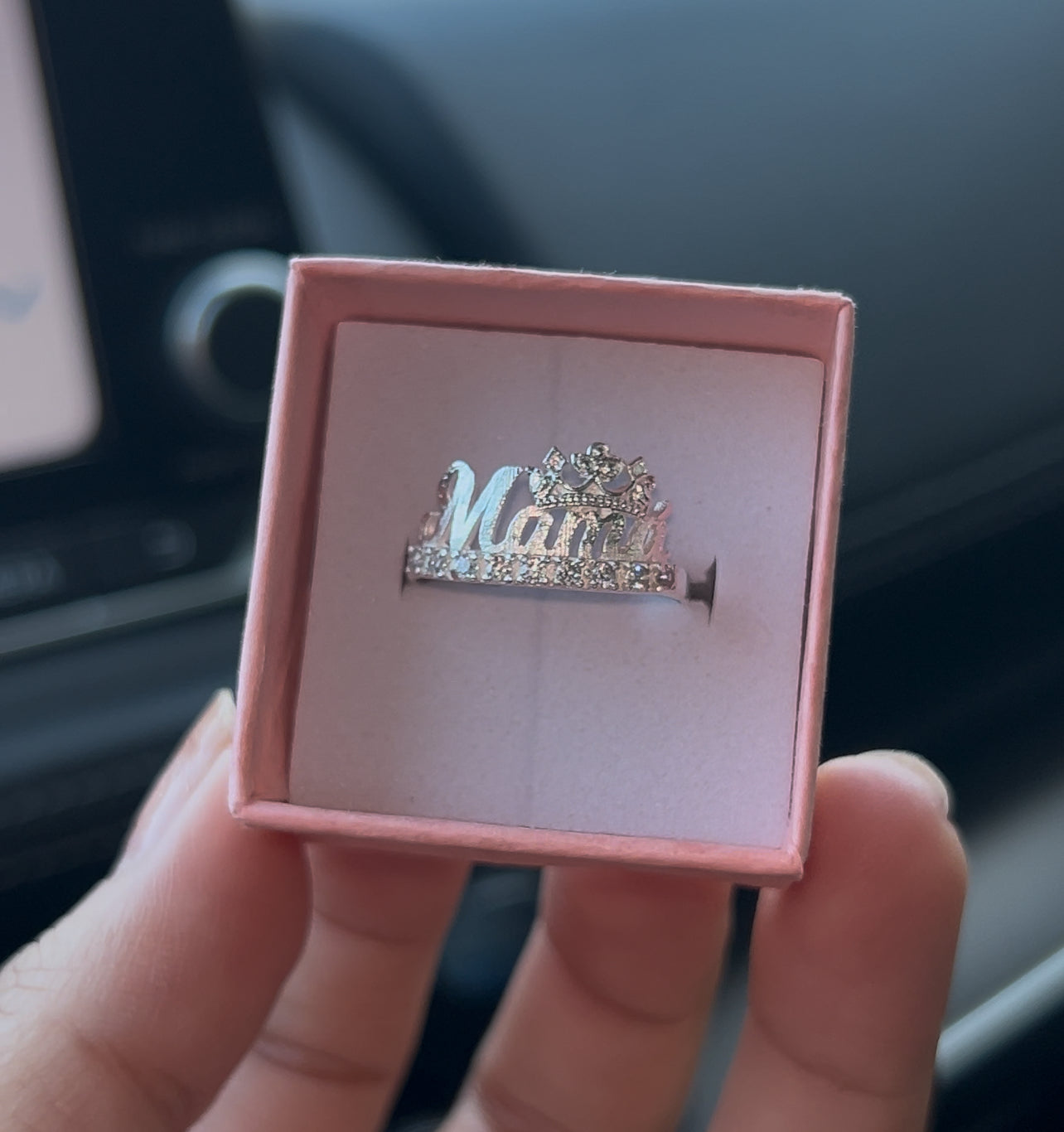 Silver 925 Mama Mom Ring