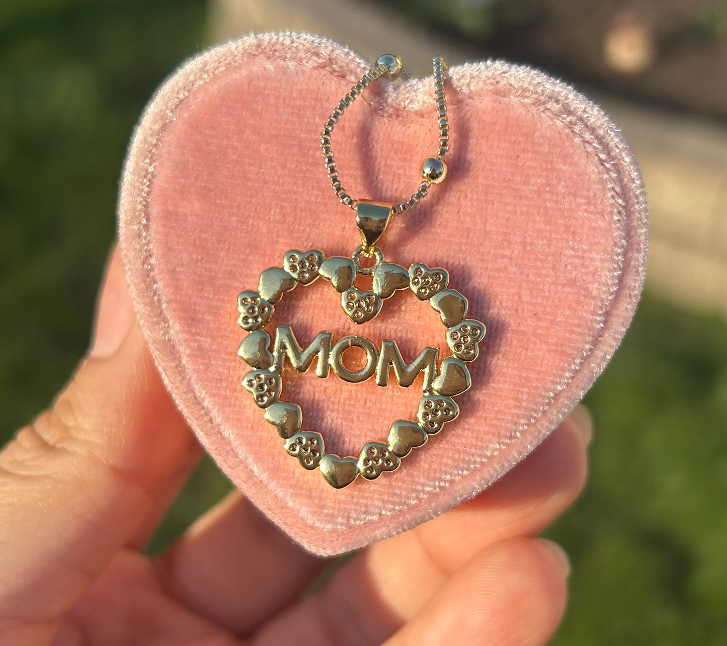 “heart of gold” Mom necklace