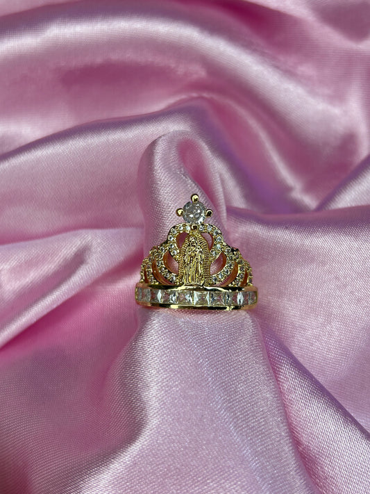 virgencita crown ring