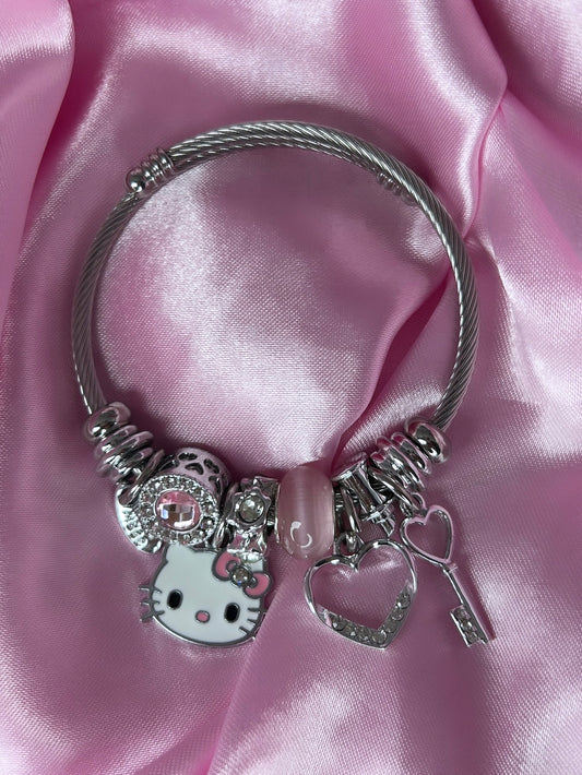 pink cats eye silver hk