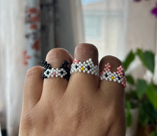 Beaded Sanrio ring