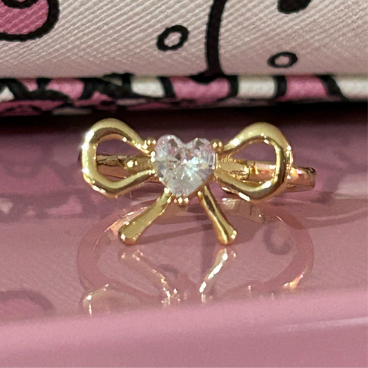 sparkly bow ring🎀