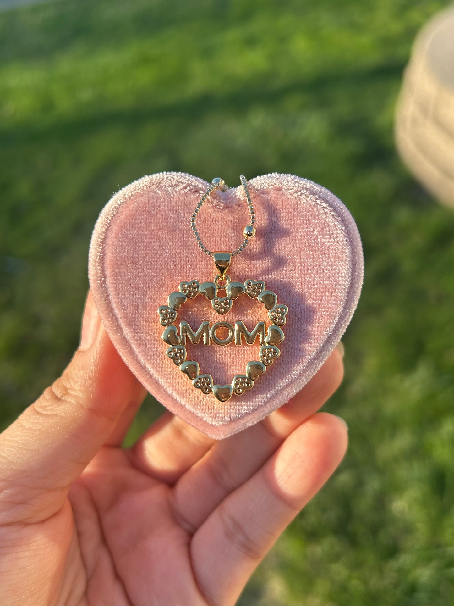 “heart of gold” Mom necklace