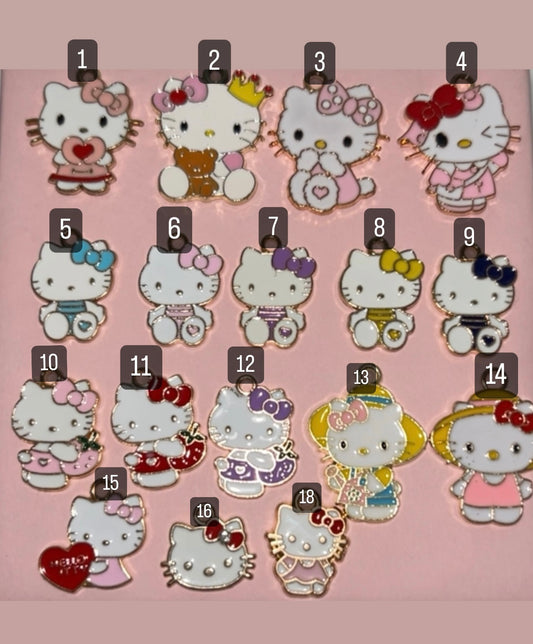 hello kitty gold charms