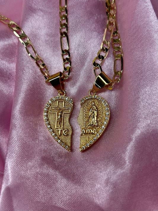 te amo virgen n san judas heart set🩷