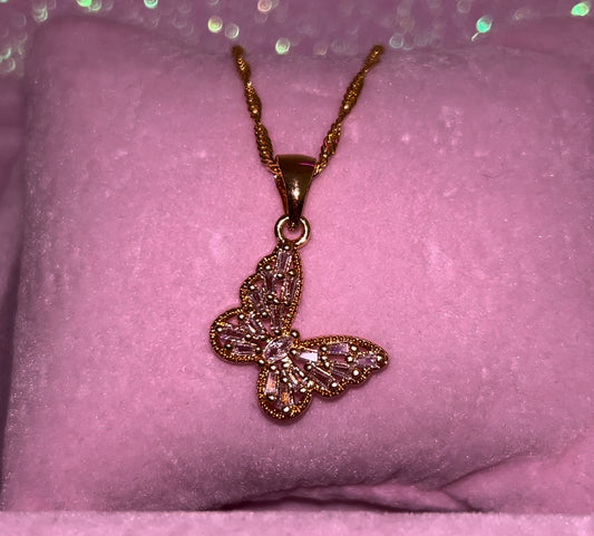 Lexi Hanging Butterfly Necklace