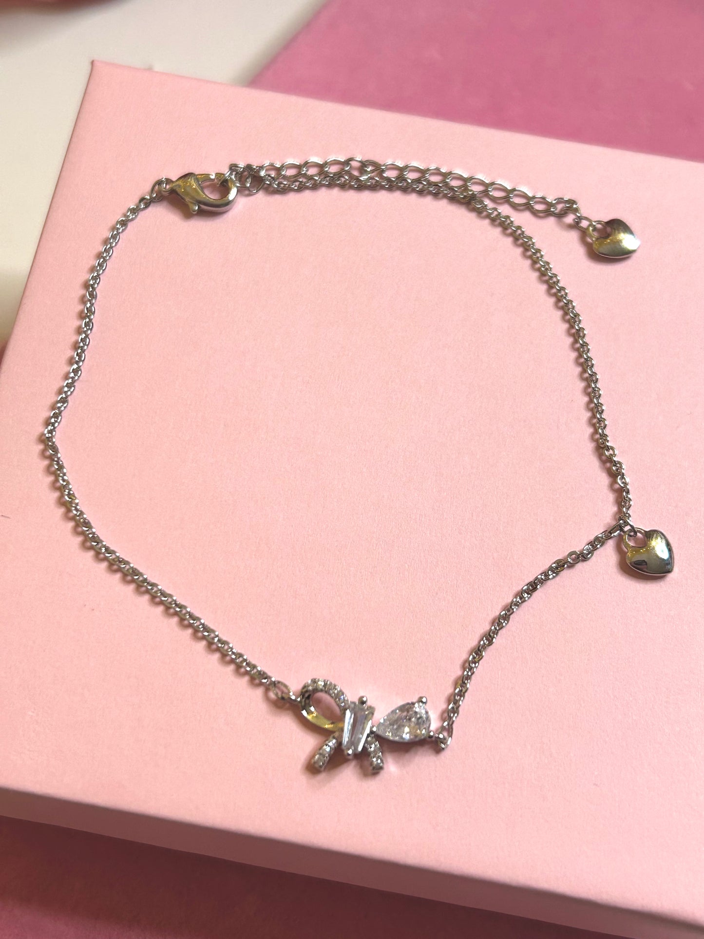 amor coquette silver anklet