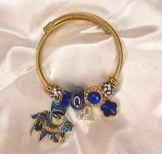 luv batman charm bracelet