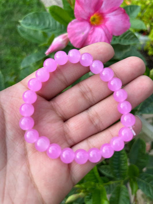 Pink Jade Bracelet