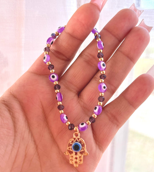 purple evil eye